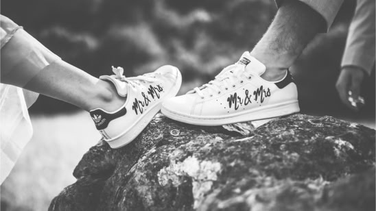 Chaussures des mariés Mrs & Mr